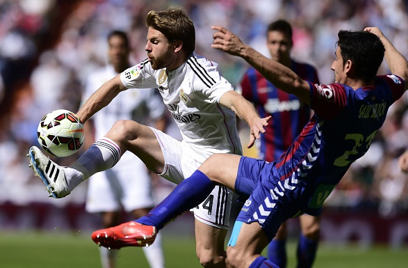 Illarra durante el enfrentamiento de Liga con el Eibar (11-04-15)