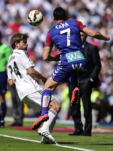 Illarra durante el enfrentamiento de Liga con el Eibar (11-04-15)