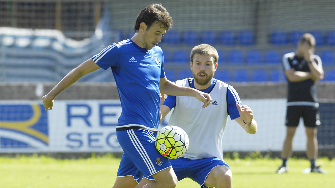 Asier training in Zubieta ahead of Betis clash  (08-09-15)